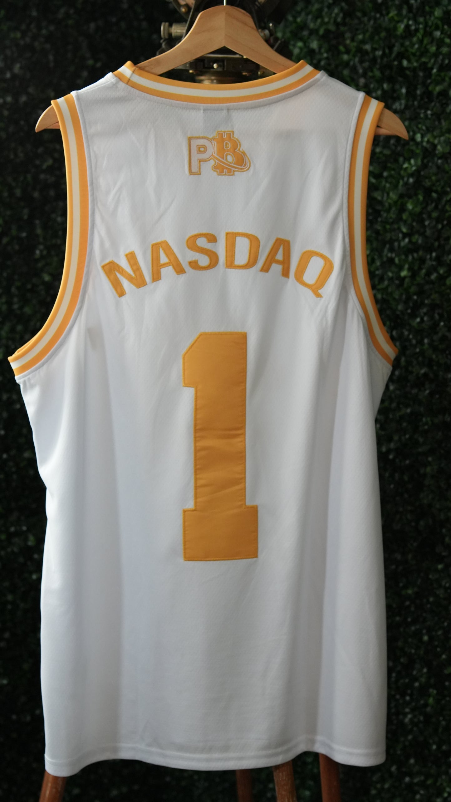 Bone White PlayBit "NQ #1" Basketball Jersey