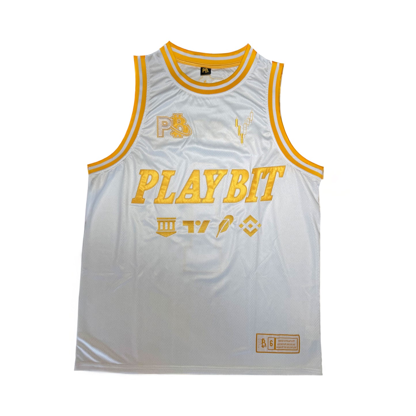 Bone White PlayBit "NQ #1" Basketball Jersey